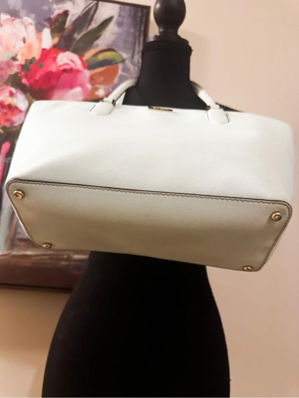 Kate Spade New York Light Blue Saffiano Leather Tote Bag